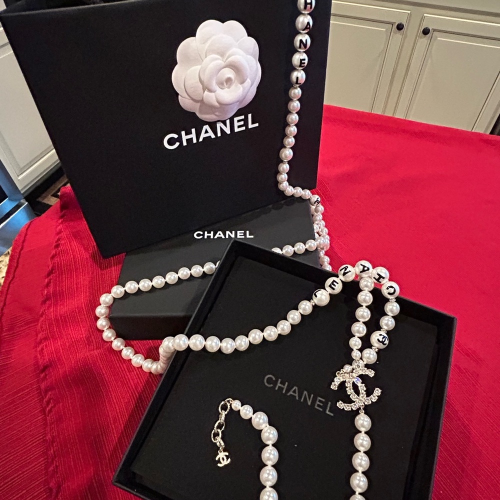 Chanel 42 Inch White Pearl Necklace - Picture 6 of 15